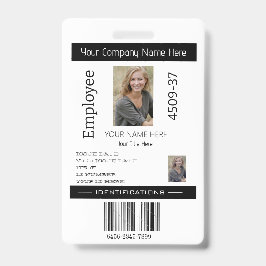 Aangepaste Eenvoudige Werknemer Foto ID Bedrijfsbe Badge
