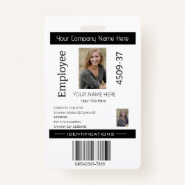 Aangepaste eenvoudige werknemer foto-ID Bedrijfsbe Badge