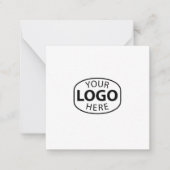 Aangepaste eenvoudige zakelijke Logo QR-code Notitiekaartje (Voorkant)