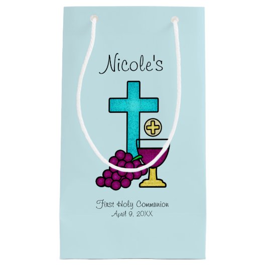 Aangepaste eerste communie klein cadeauzakje (Voorkant)