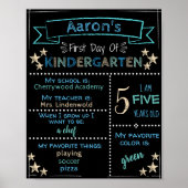 Aangepaste eerste dag van het kinderkeurmerk poster (Voorkant)