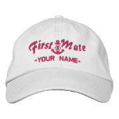 Aangepaste eerste dosis leverziekte Anchor Fuchsia Geborduurde Pet (Voorkant)