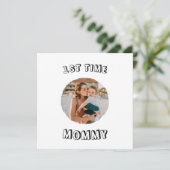 Aangepaste eerste keer 1e moeder Moederdag kaart (Staand voorkant)