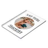 Aangepaste eerste keer 1e moeder Moederdag kaart Notitieboek (Linkerzijde)