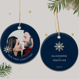 Aangepaste Eerste Kerstversiering Keramisch Ornament