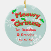 Aangepaste eerste kerstversiering keramisch ornament (Achterkant)