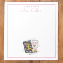 Aangepaste eerste klas leraar waardering zwart