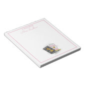 Aangepaste eerste klas leraar waardering zwart notitieblok (Schuin)