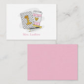 Aangepaste eerste klas leraar wit Notitieboek Beda Notitiekaartje (Voorkant / Achterkant)