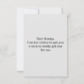 Aangepaste Eerste Moederdag Cute Minimalist Kaart (Achterkant)