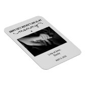 Aangepaste eerste Moederdag-minimalistische foto Magneet (Rechterzijde)