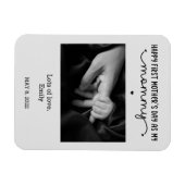 Aangepaste eerste Moederdag-minimalistische foto Magneet (Horizontaal)