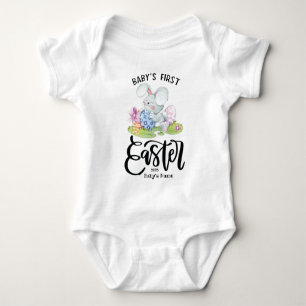 Aangepaste eerste paasbabykleding romper