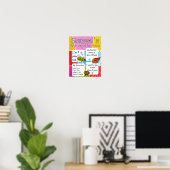 Aangepaste eerste schooldag, strip terug naar scho poster (Thuiskantoor)