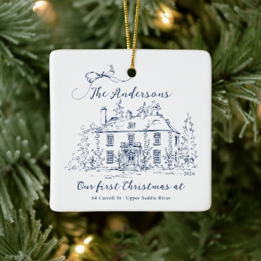 Aangepaste Eerste Thuis Kerst Ornament (Boom)