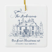 Aangepaste Eerste Thuis Kerst Ornament (Voorkant)
