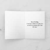 Aangepaste Eerste Vaderdag Cute Minimalistische Fo Kaart (Binnen)