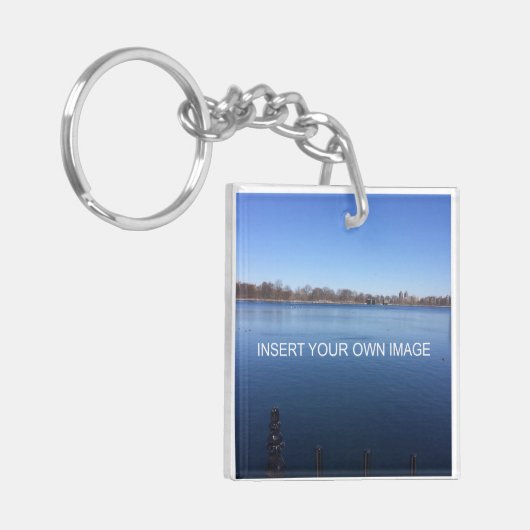 Aangepaste eerste vaderdag Foto papa Sleutelhanger (Voorkant Links)