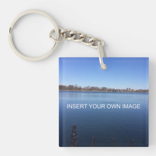 Aangepaste eerste vaderdag Foto papa Sleutelhanger (Voorkant)