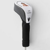 Aangepaste Eerste Vaderdag Fotocadeau van Baby Golfheadcover (Schuin)