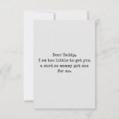 Aangepaste Eerste Vaderdag Lieve Minimalistische F Kaart (Achterkant)