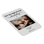 Aangepaste eerste Vaderdag-minimalistische foto Magneet (Rechterzijde)