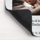 Aangepaste eerste Vaderdag-minimalistische foto Muismat (Hoek)