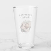 Aangepaste eerste Vaderdag Schattigee geborstelde  Glas (Achterkant)