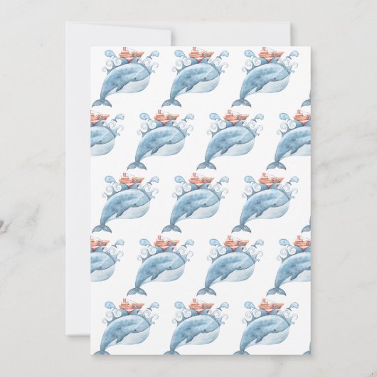 Aangepaste eerste verjaardag van de Blauwe Walvis Kaart (Achterkant)