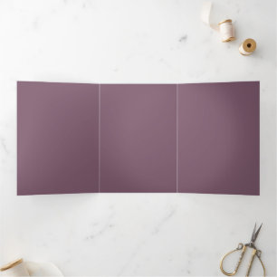 Aangepaste effen kleur drieluik uitnodiging