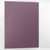 Aangepaste effen kleur drieluik uitnodiging (Binnenzijde eerst)