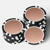 Aangepaste effen perzik pokerchip (Opstapeling)