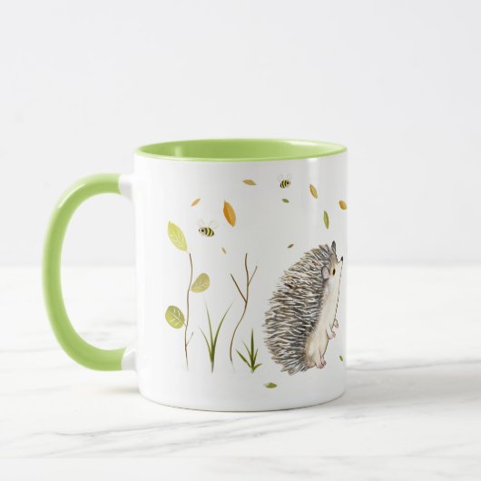 Aangepaste egel met twee toonmok mok (Links)