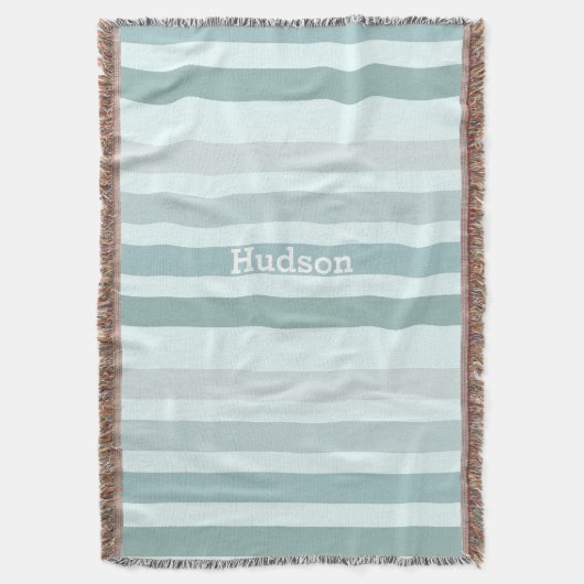 Aangepaste Egg Striped van Modern Robin Deken (Voorkant Verticaal)