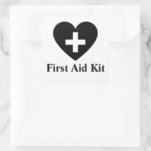 Aangepaste EHBO-kit voor vierkante sticker (Tas)