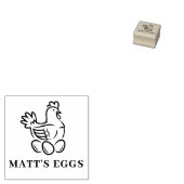 Aangepaste Ei Hout Art Stamp Rubberstempel (Gestempeld)