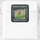 Aangepaste Ei Kartonnen Labels Kip Fotosjabloon (Tas)