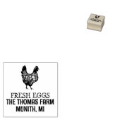 Aangepaste eierdoos kippenliefhebber cadeau-idee rubberstempel (Gestempeld)