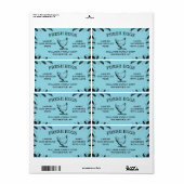 Aangepaste eierdooslabels voor uw boerderij of ach etiket (Full Sheet)