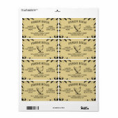 Aangepaste eierdooslabels voor uw boerderij of ach etiket (Full Sheet)