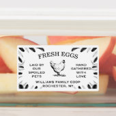 Aangepaste eierdooslabels voor uw boerderij of ach labels (Aangebracht)