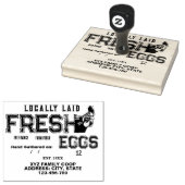 Aangepaste eierkartonstempel rubberstempel (Gestempeld)