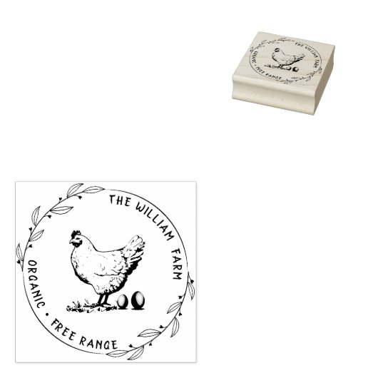 Aangepaste  ⎢ Eierstempel Rubberstempel (Gestempeld)