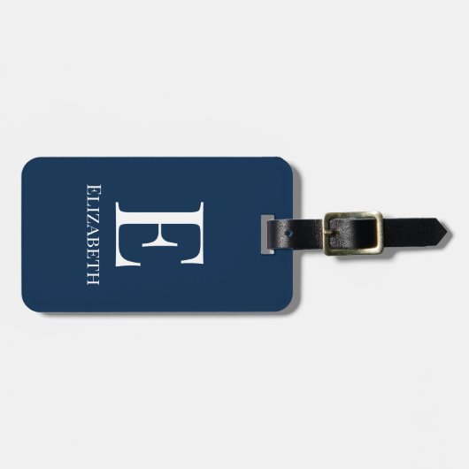 Aangepaste eigen dames golf monogram bagagelabel (Voorkant horizontaal)