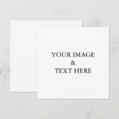 Aangepaste eigen foto aankondiging (Voorkant / Achterkant)