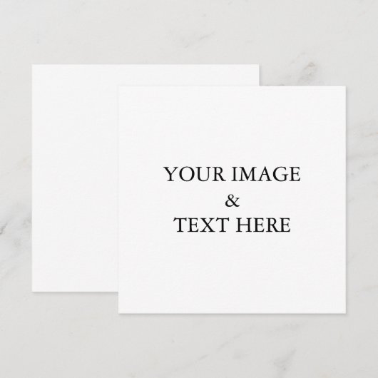 Aangepaste eigen foto aankondiging (Voorkant / Achterkant)