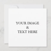 Aangepaste eigen foto aankondiging (Voorkant)