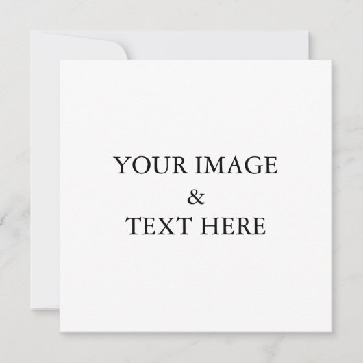 Aangepaste eigen foto aankondiging (Voorkant)