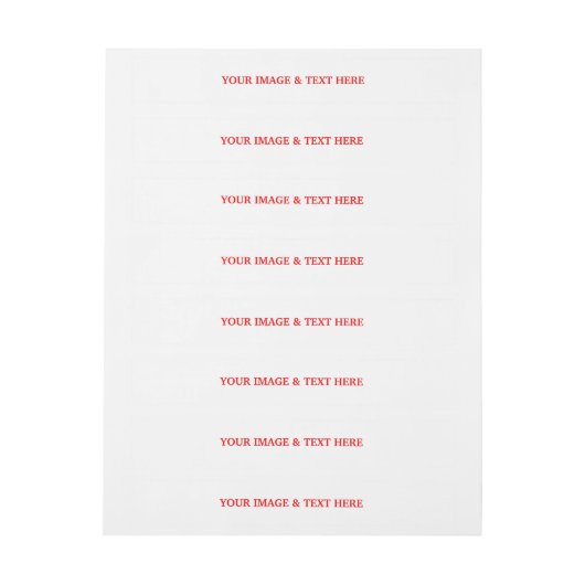 Aangepaste eigen foto adreslabel wikkel (Vel)