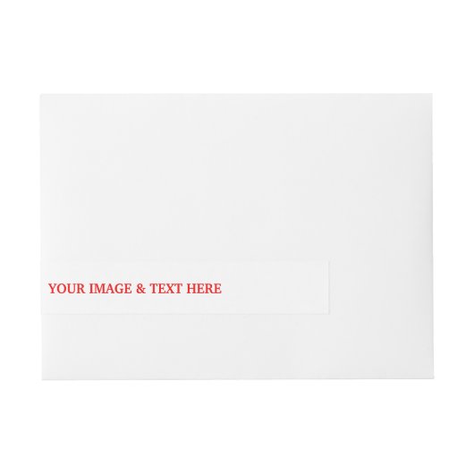 Aangepaste eigen foto adreslabel wikkel (Voorkant)